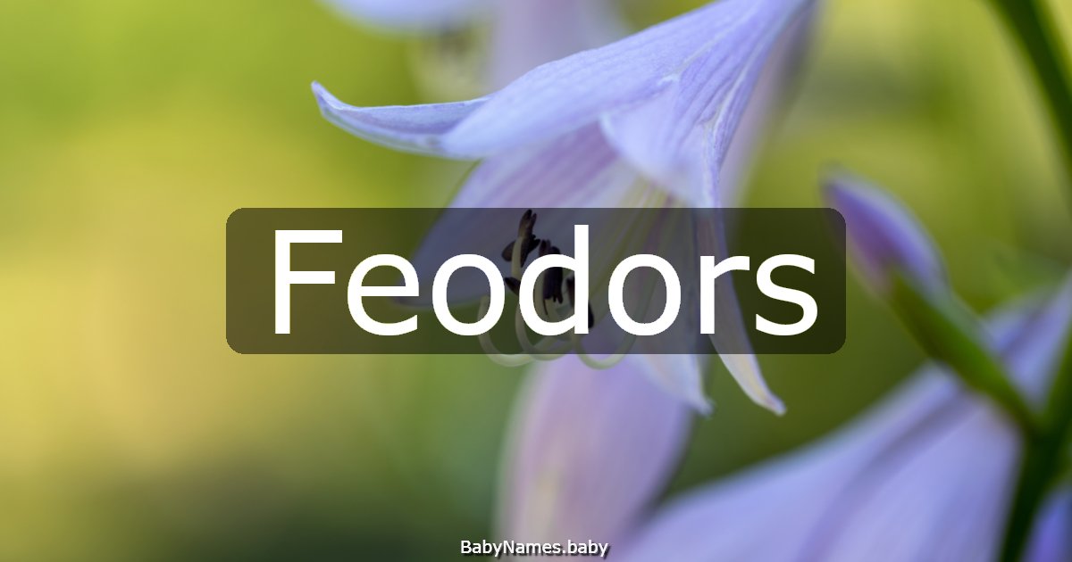 Feodors