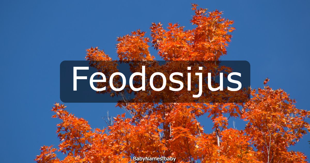 Feodosijus