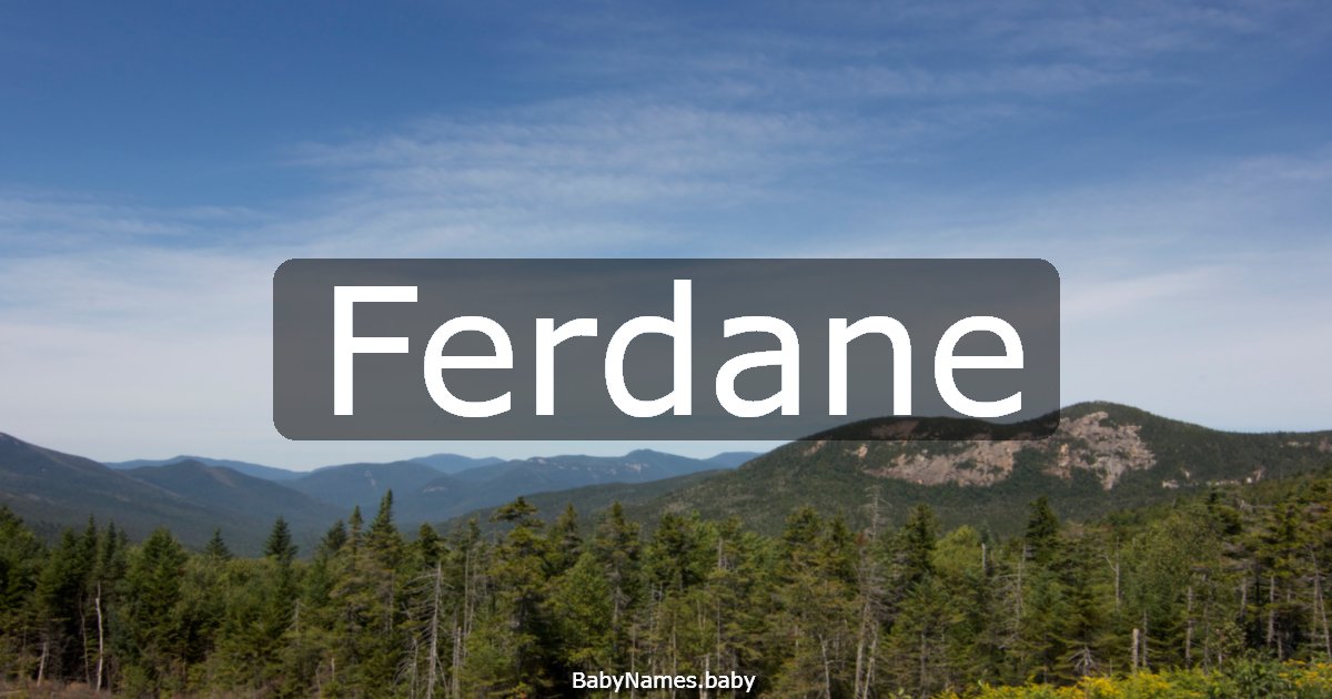 Ferdane