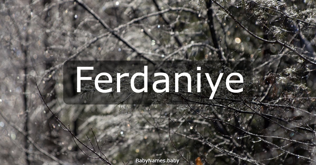 Ferdaniye