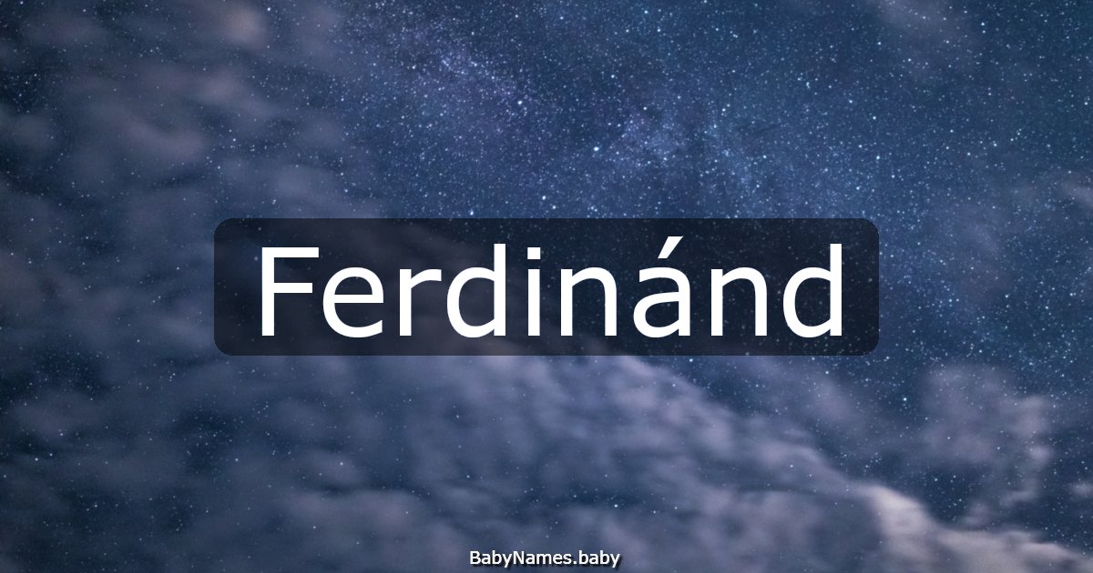 Ferdinánd