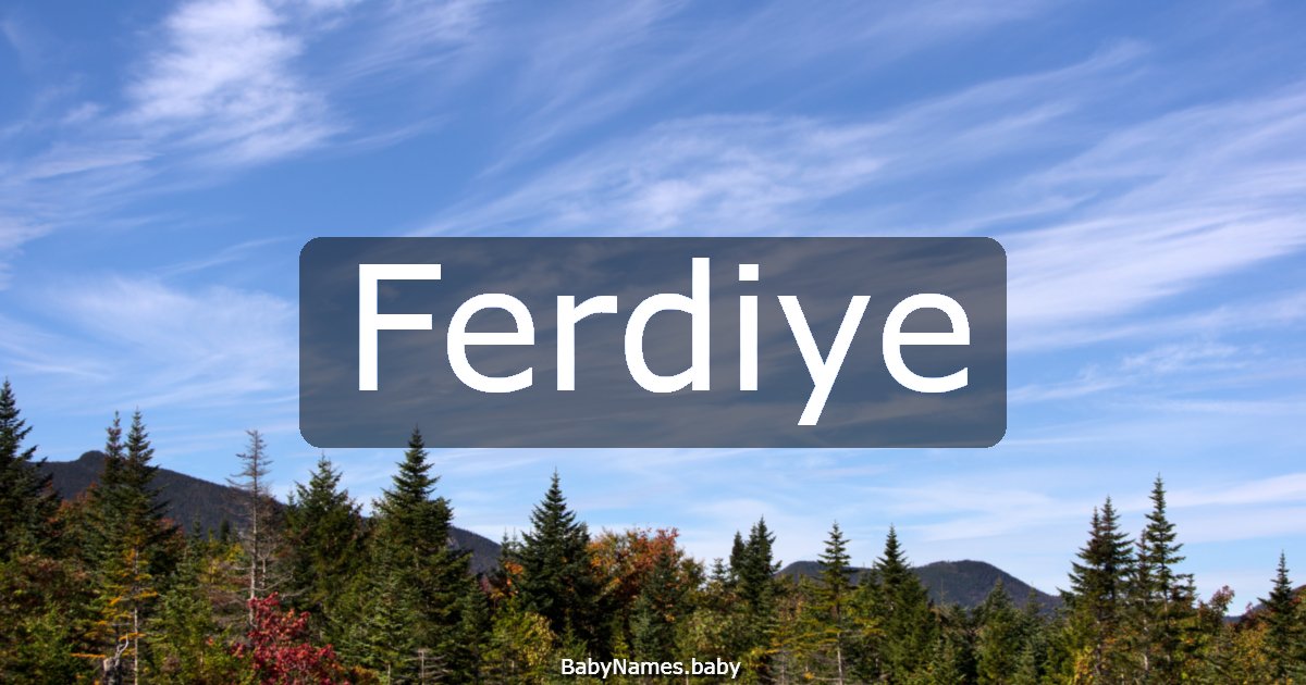 Ferdiye