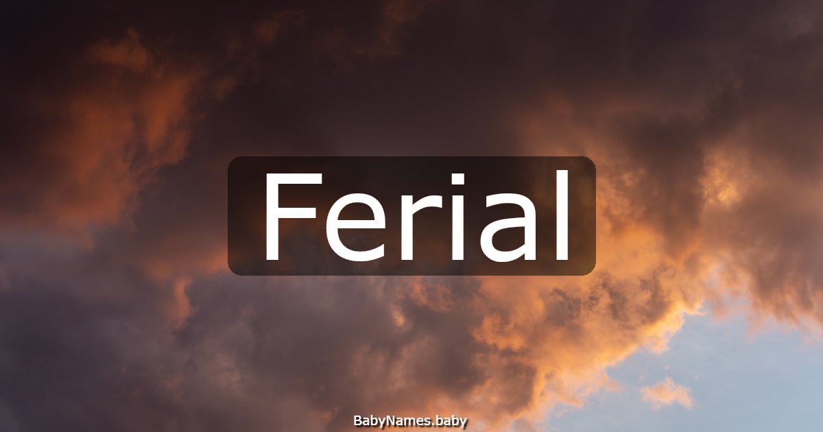 Ferial