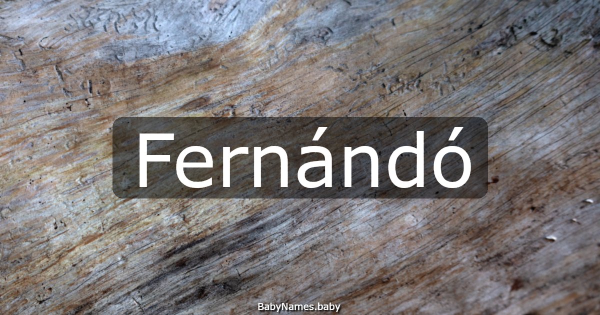 Fernándó