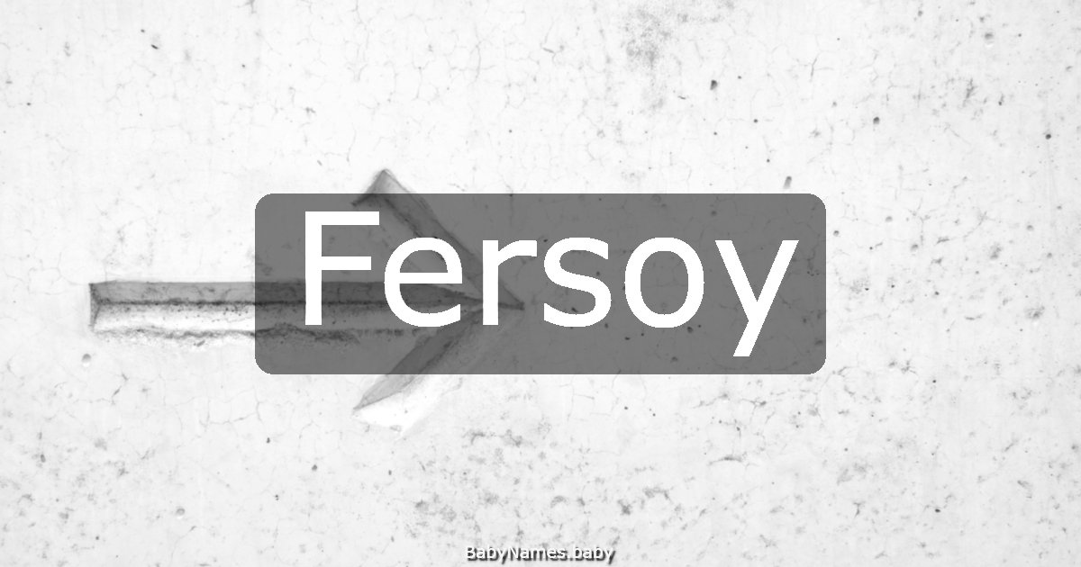 Fersoy