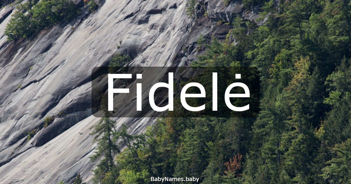 Fidelė