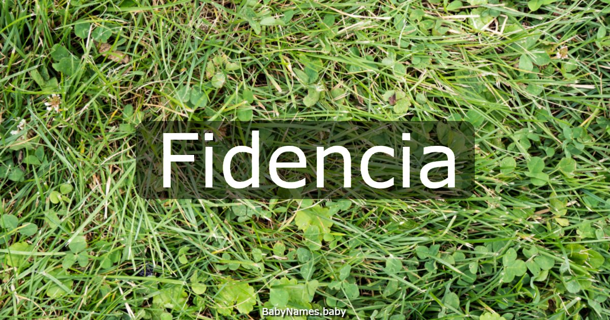 Fidencia