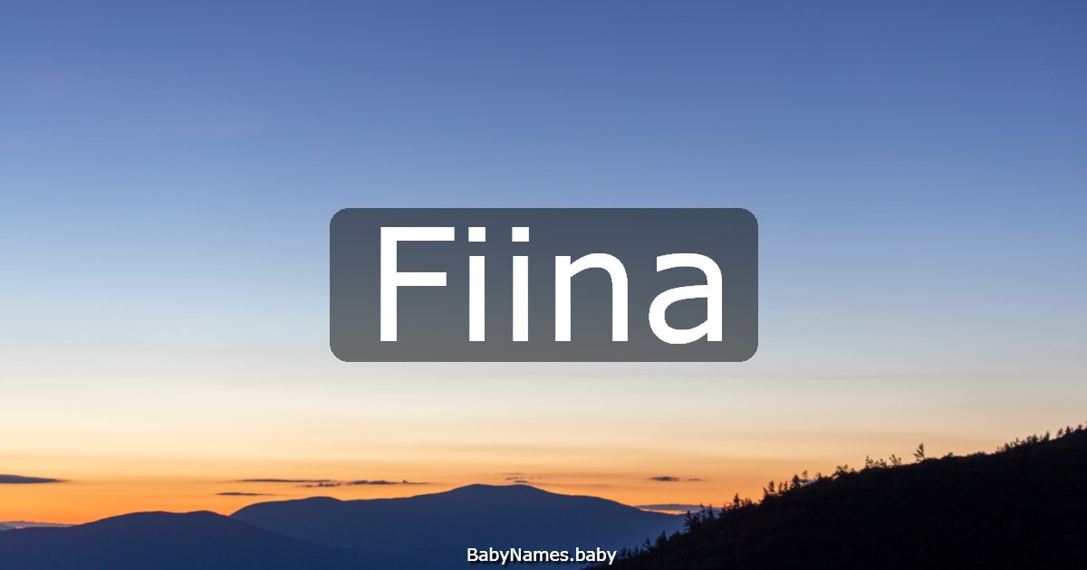 Fiina