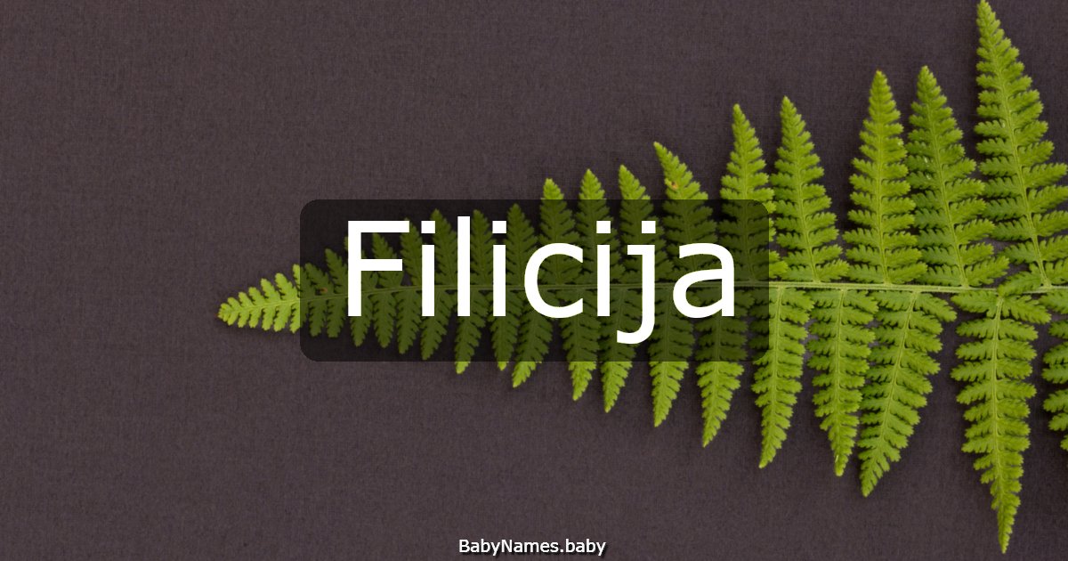 Filicija