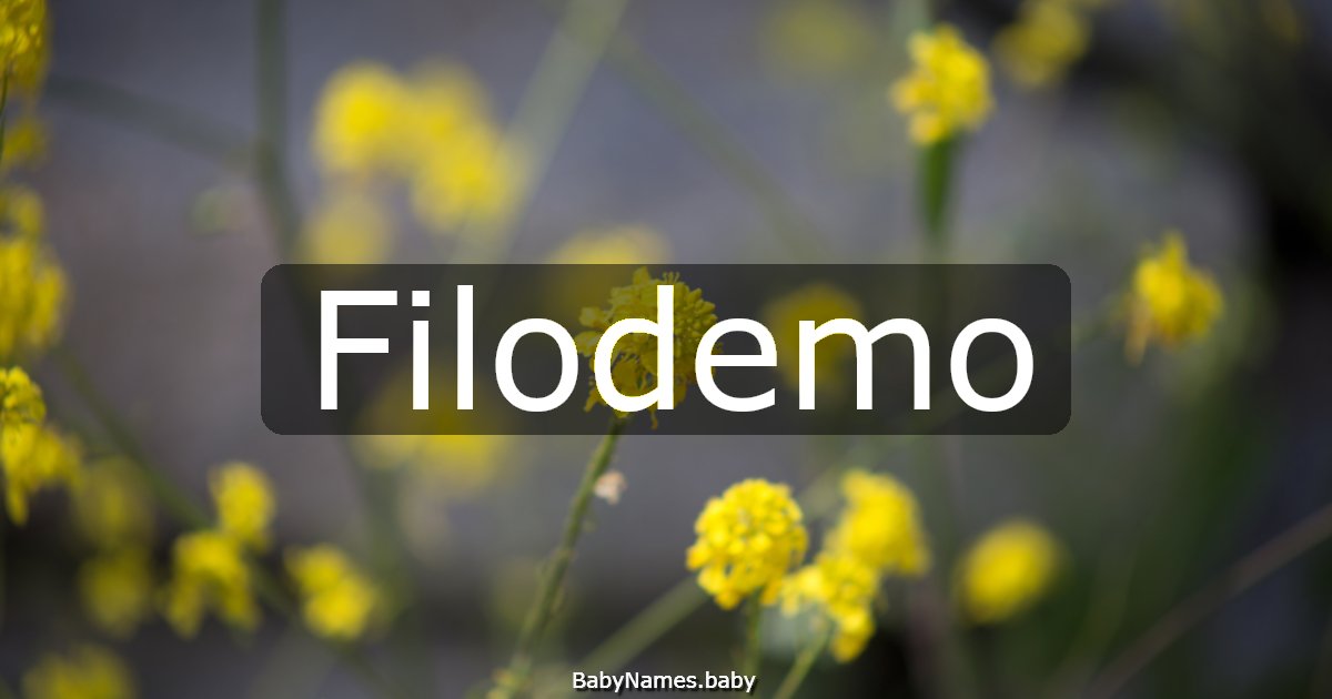 Filodemo