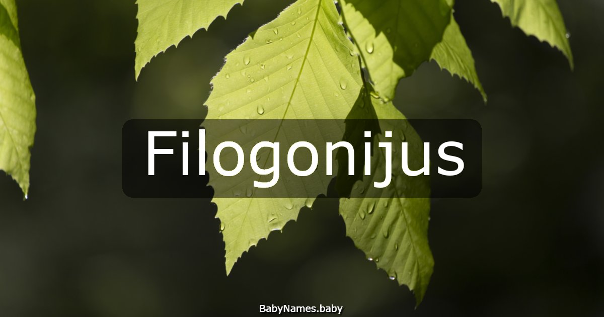 Filogonijus