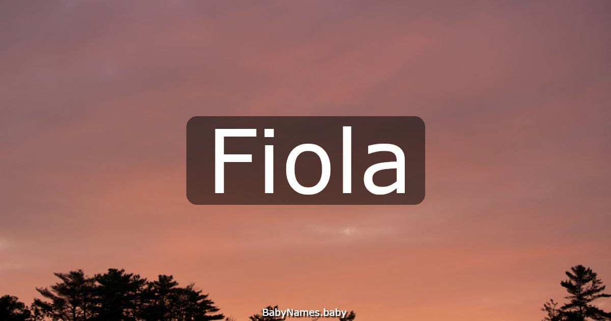 Fiola