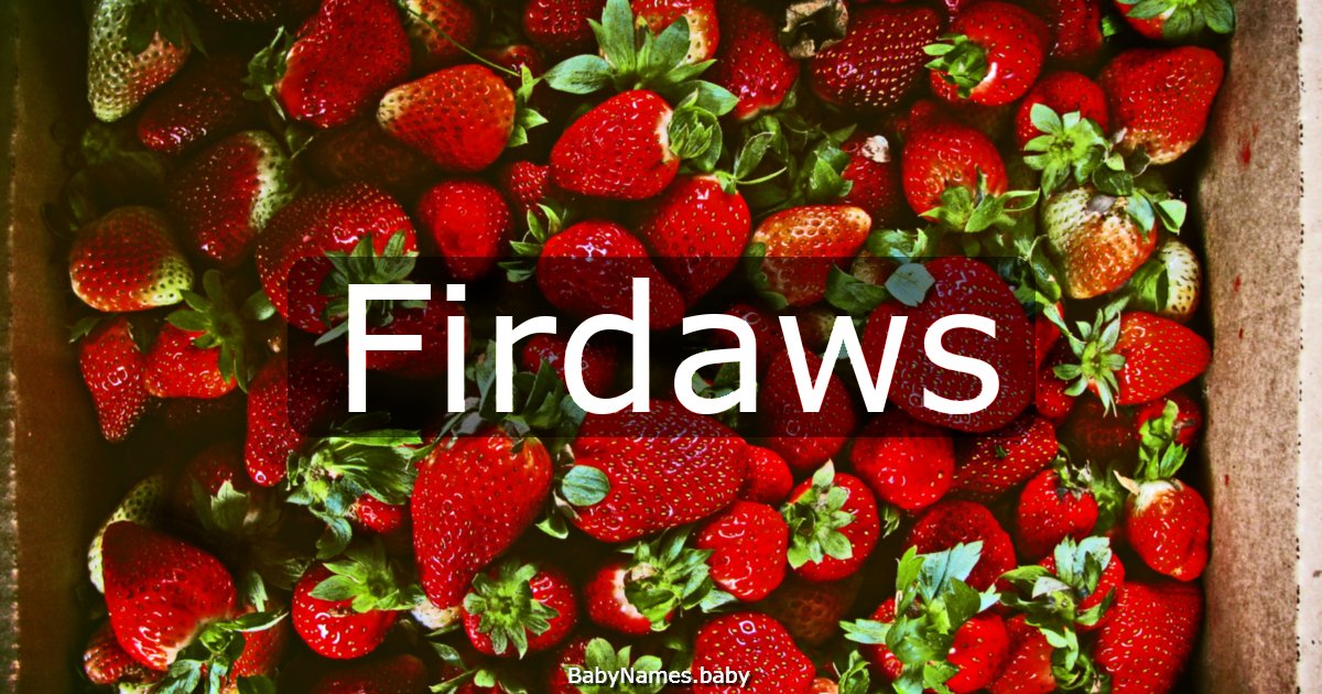Firdaws