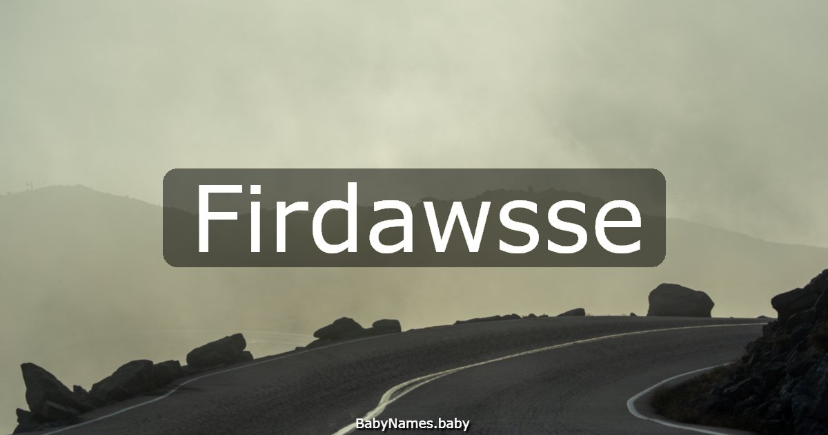 Firdawsse
