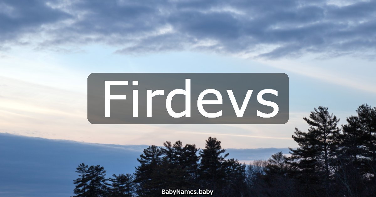 Firdevs
