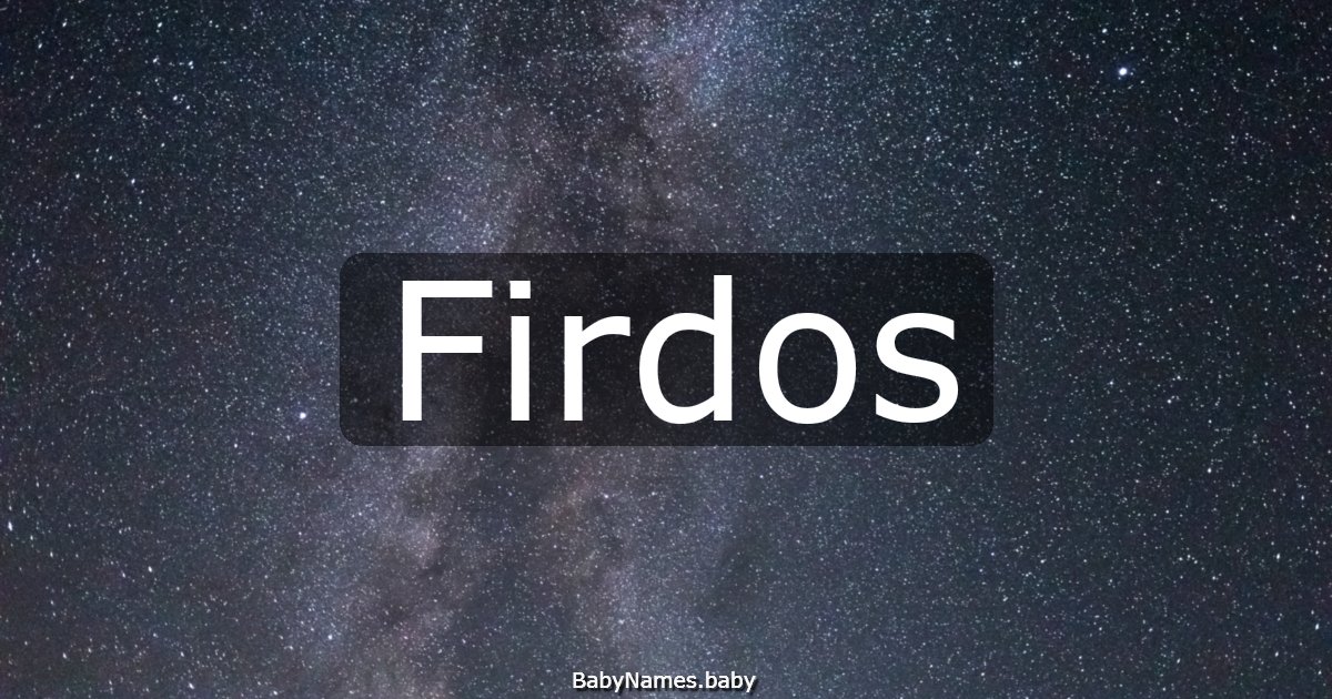 Firdos