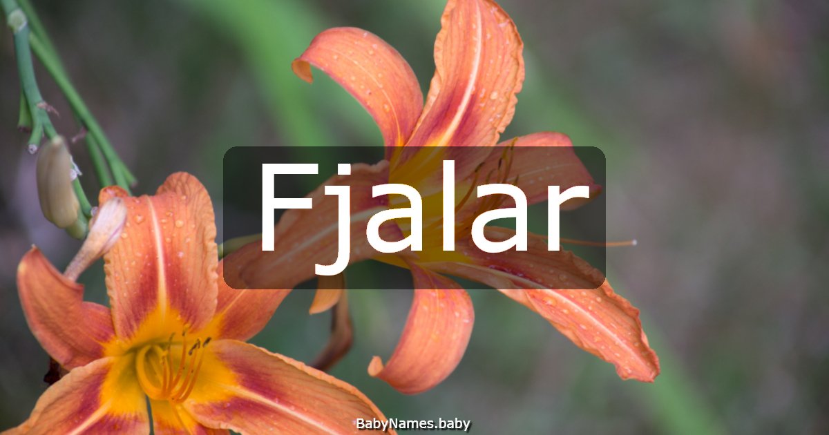 Fjalar