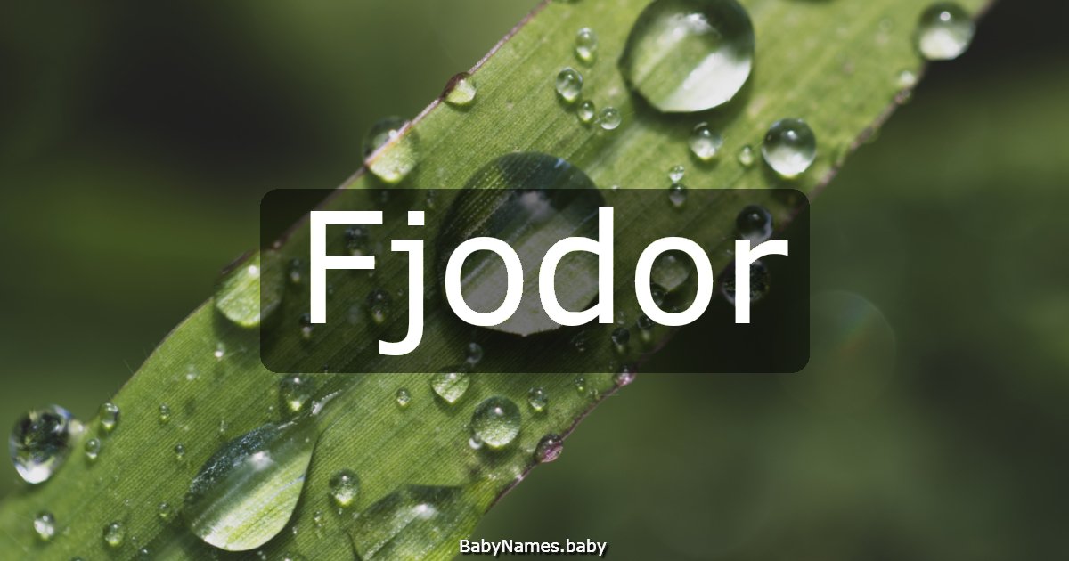 Fjodor