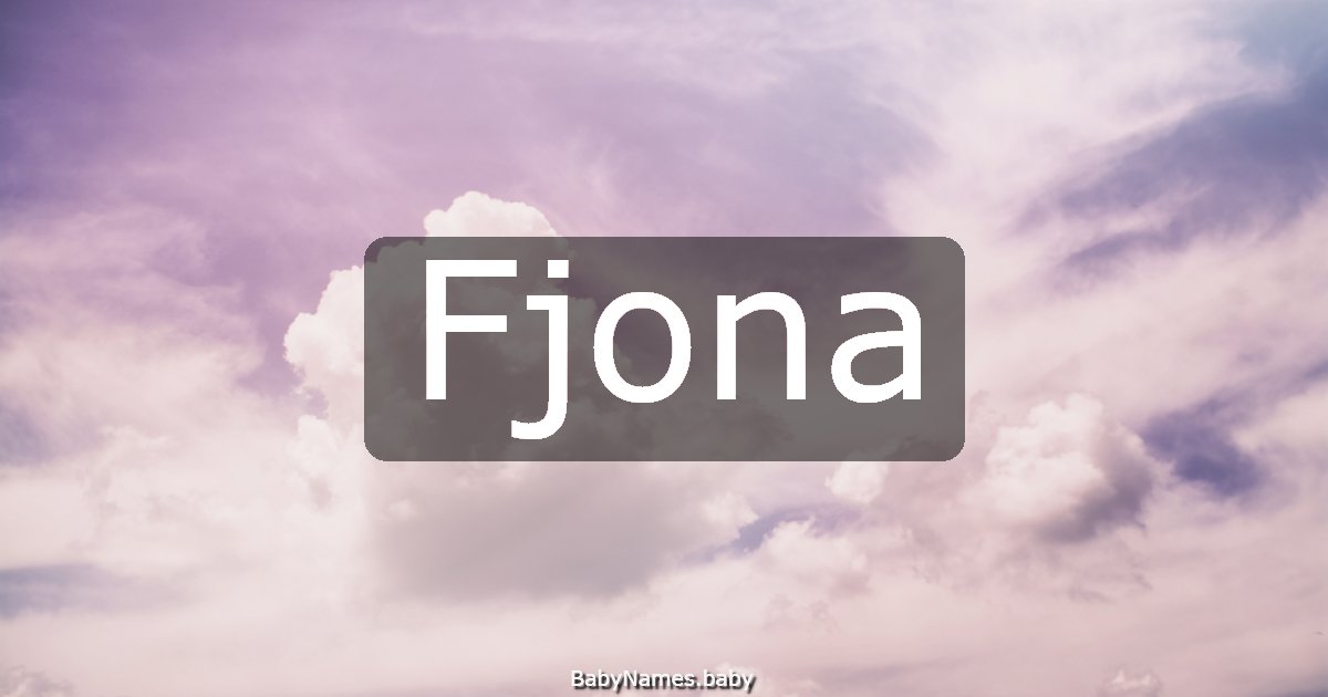 Fjona