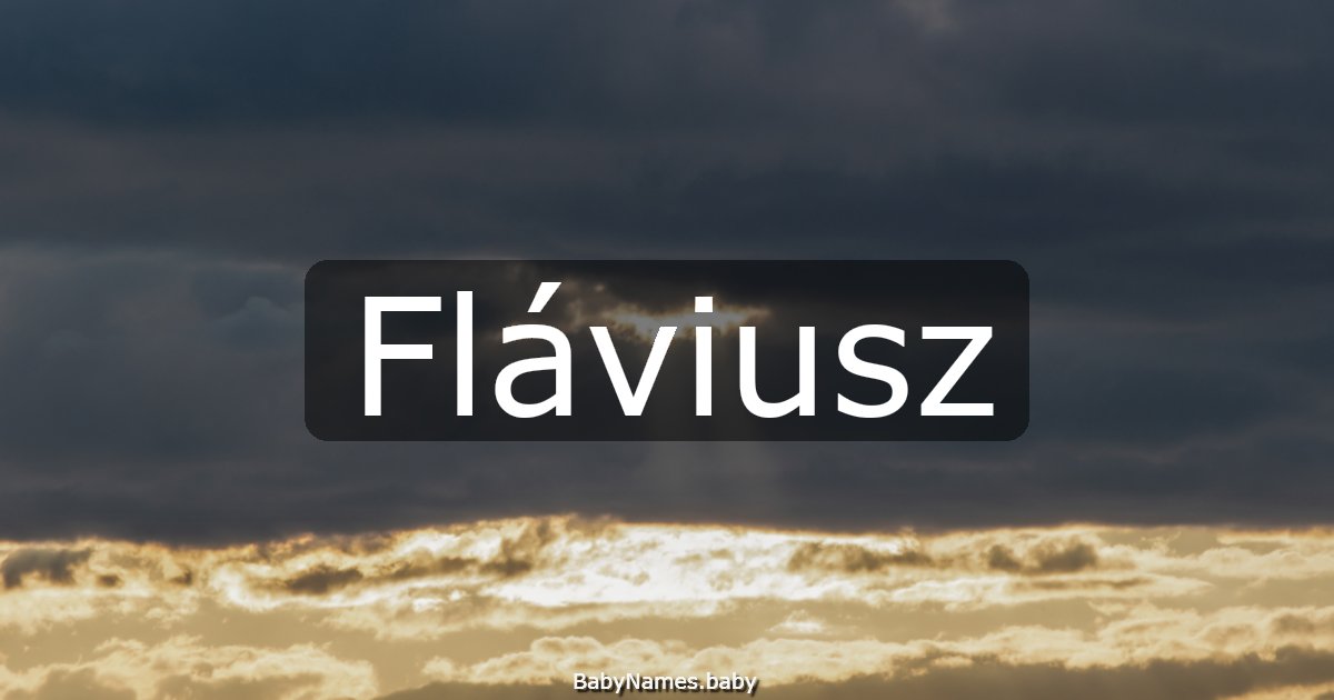 Fláviusz