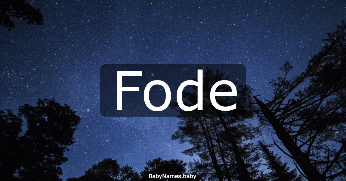 Fode