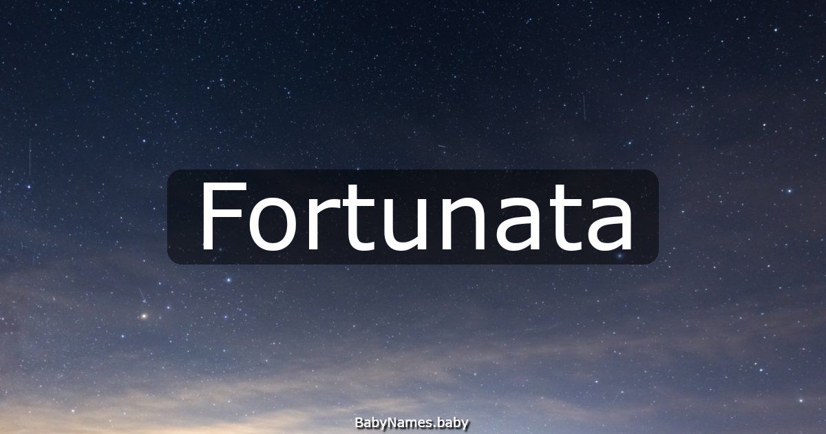 Fortunata
