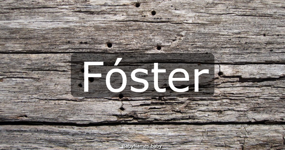 Fóster