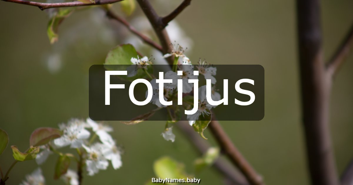 Fotijus