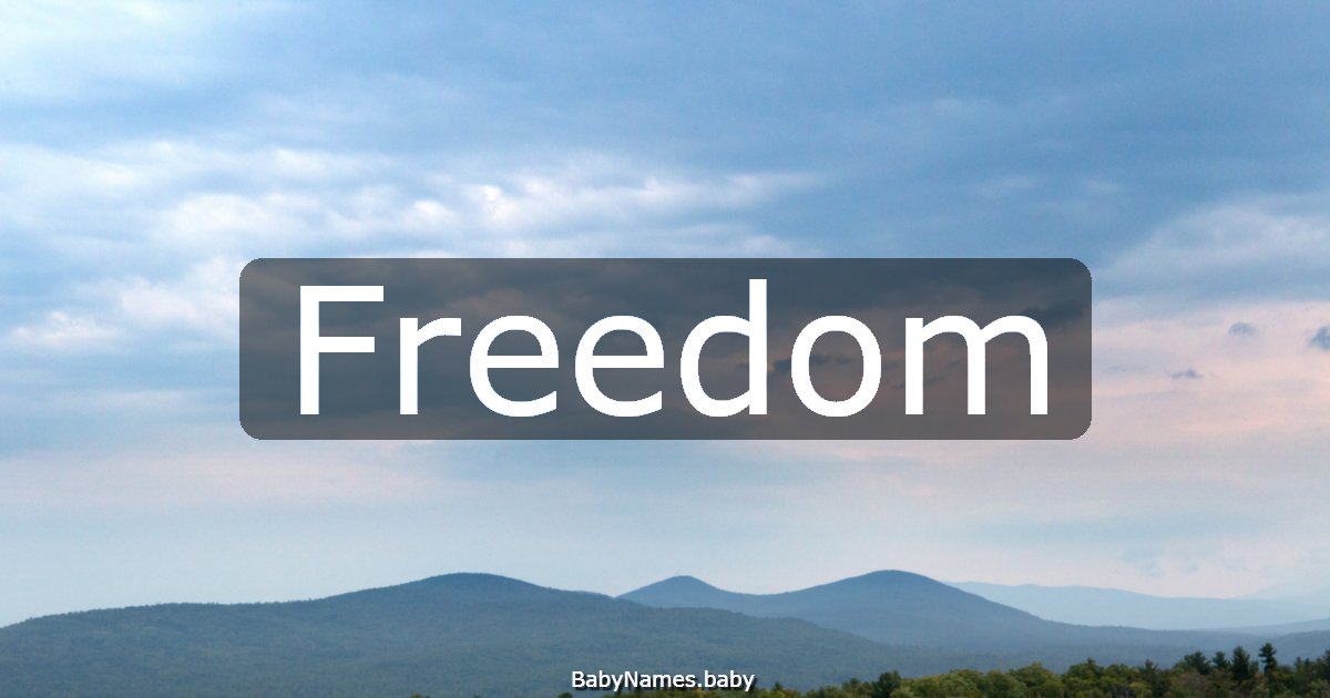 Freedom