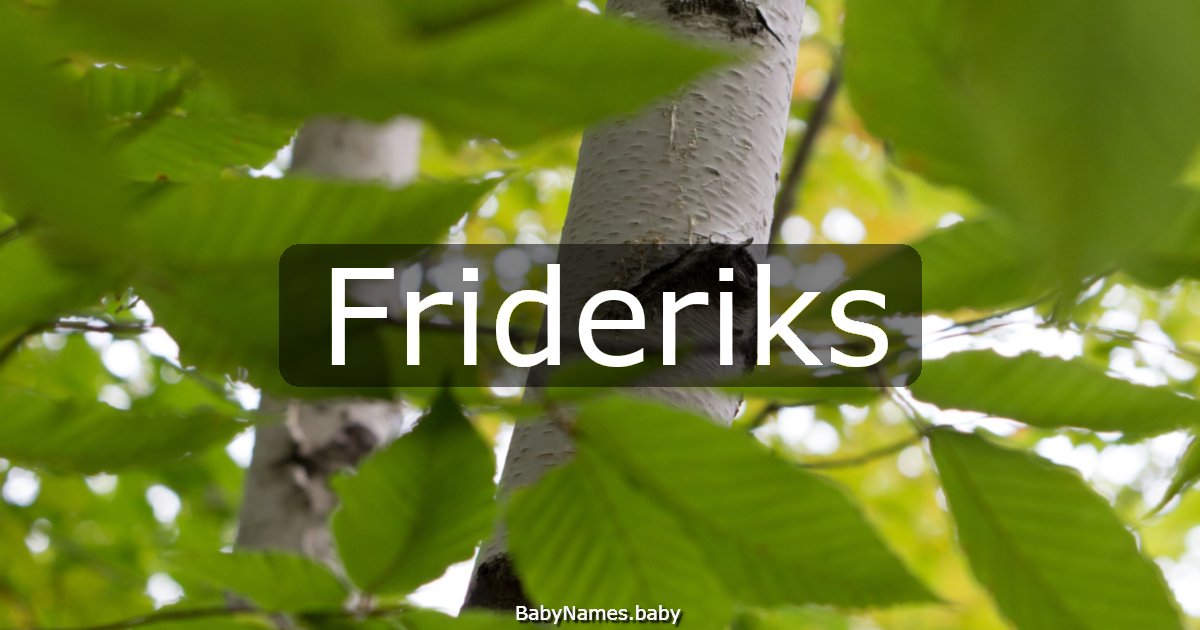 Frideriks