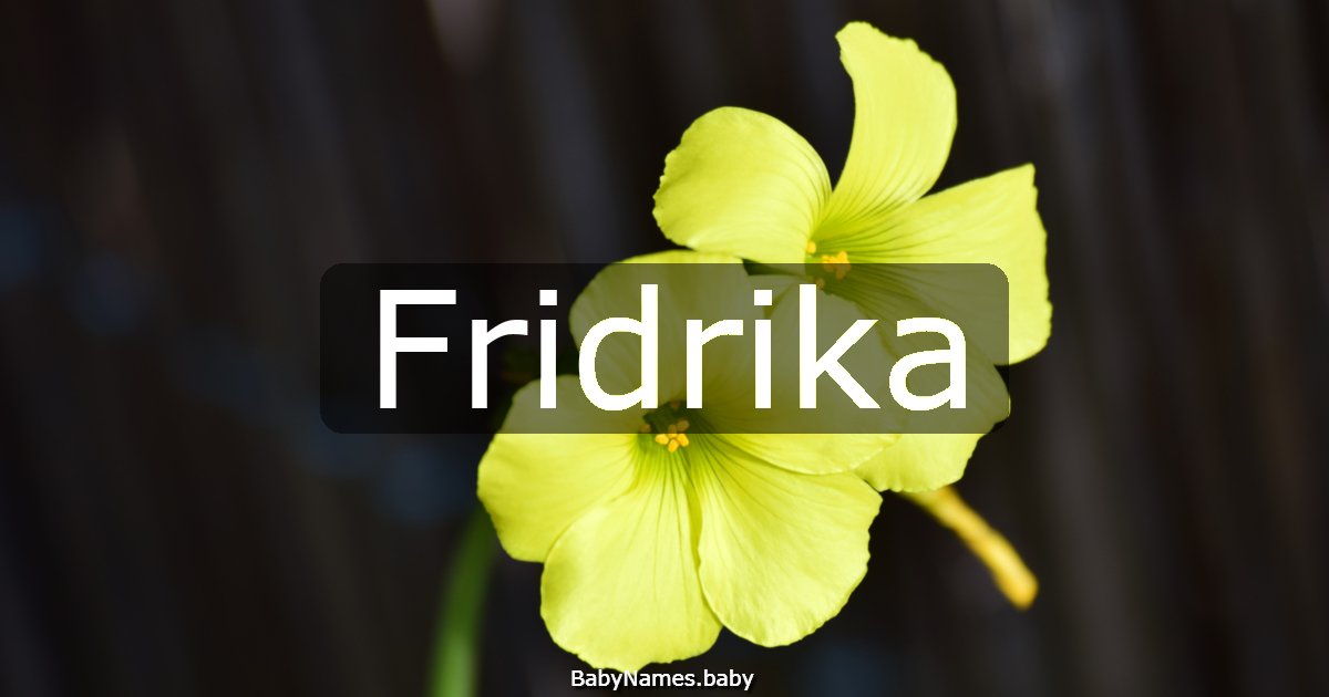 Fridrika
