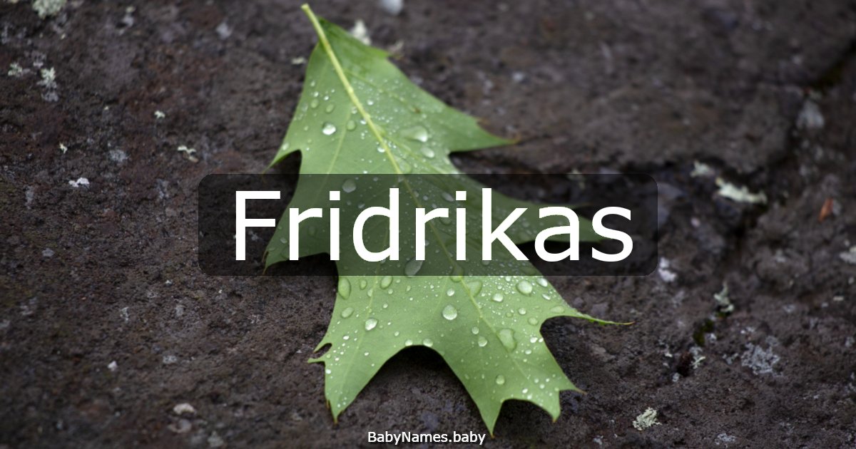 Fridrikas