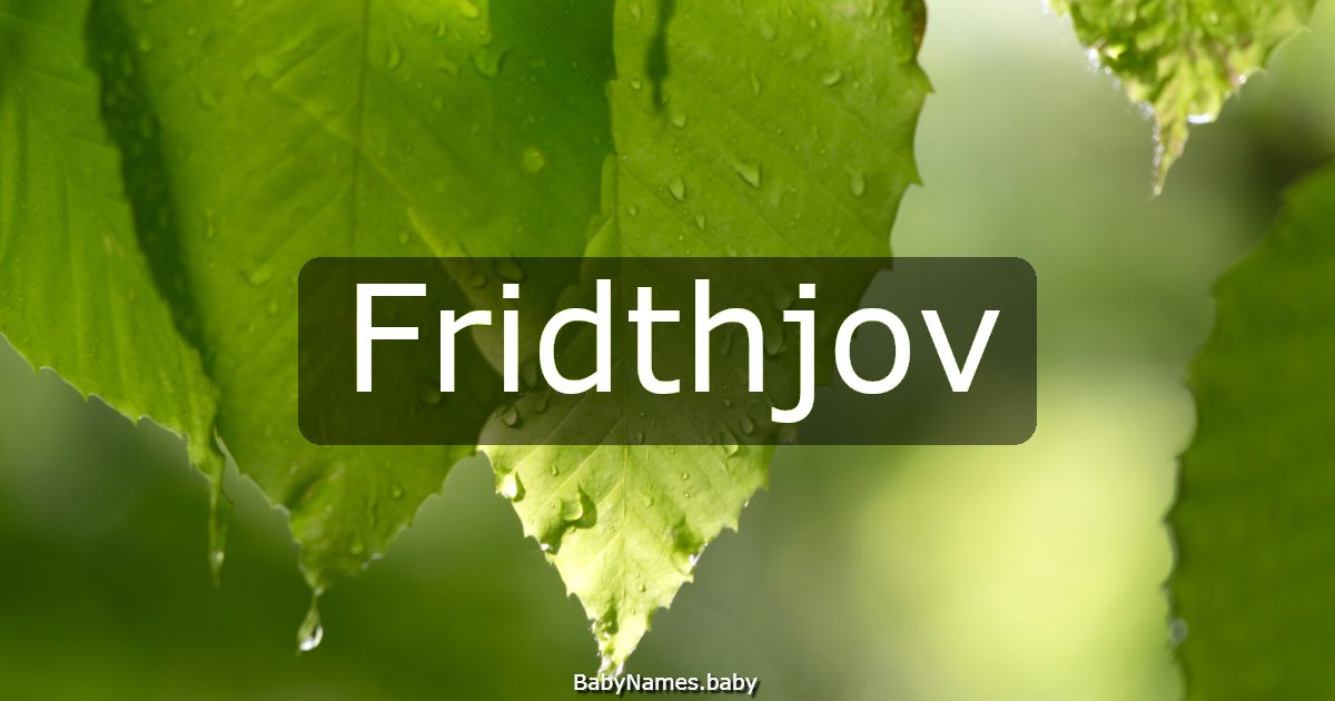 Fridthjov