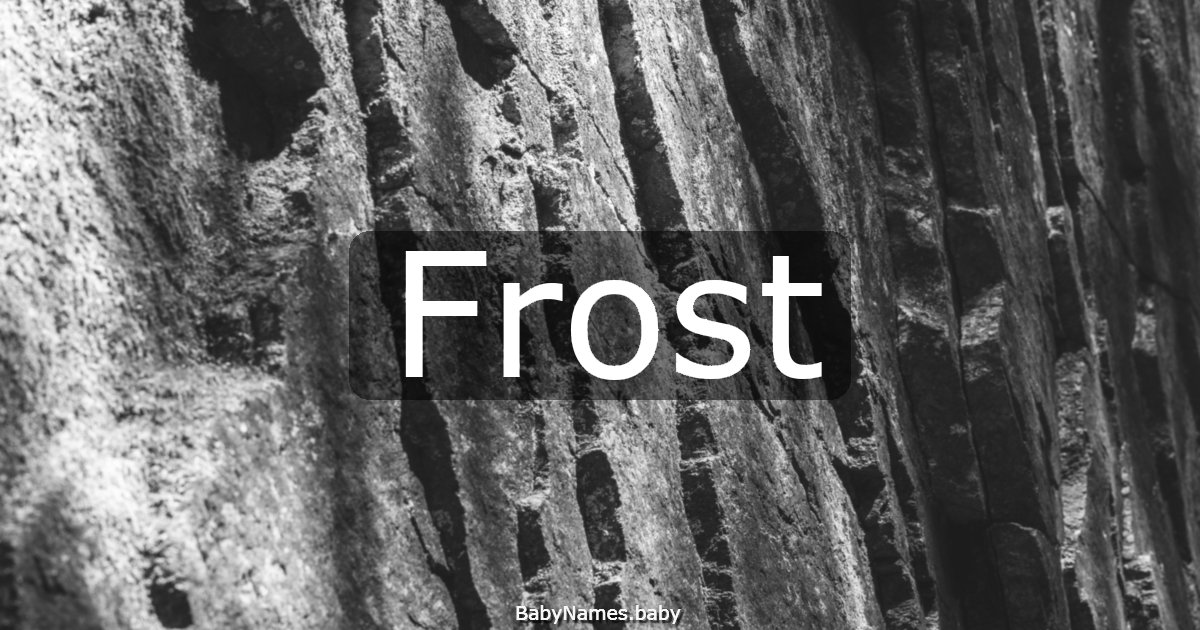 Frost