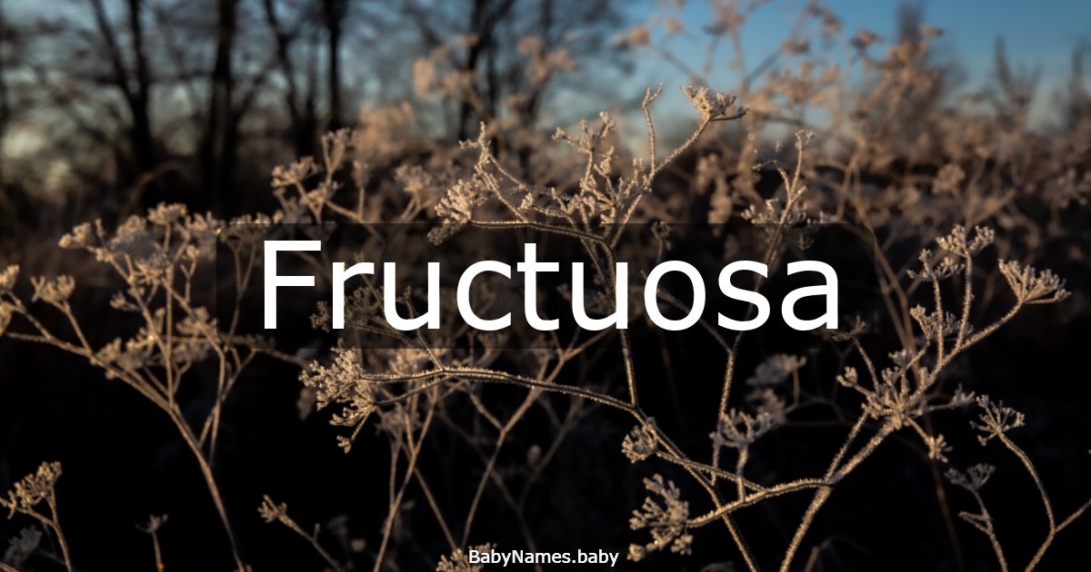 Fructuosa