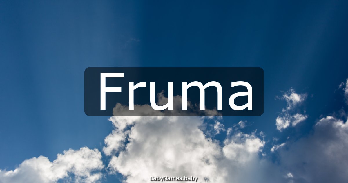 Fruma