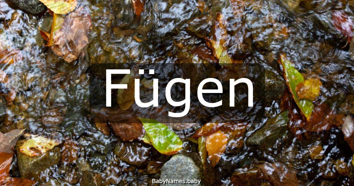 Fügen