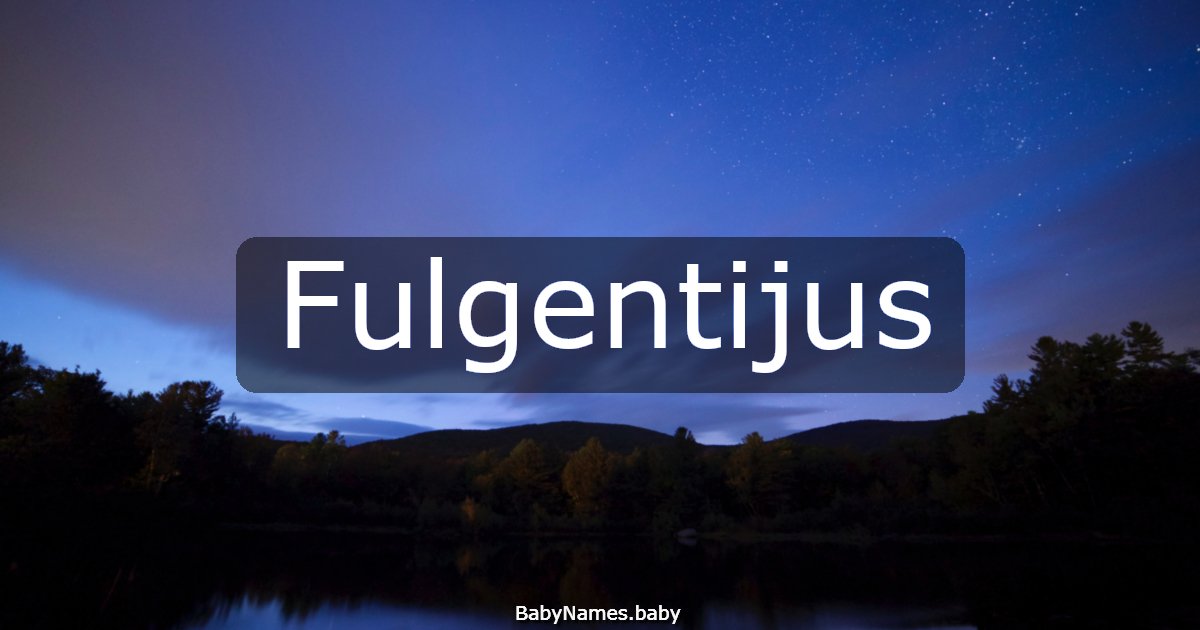 Fulgentijus