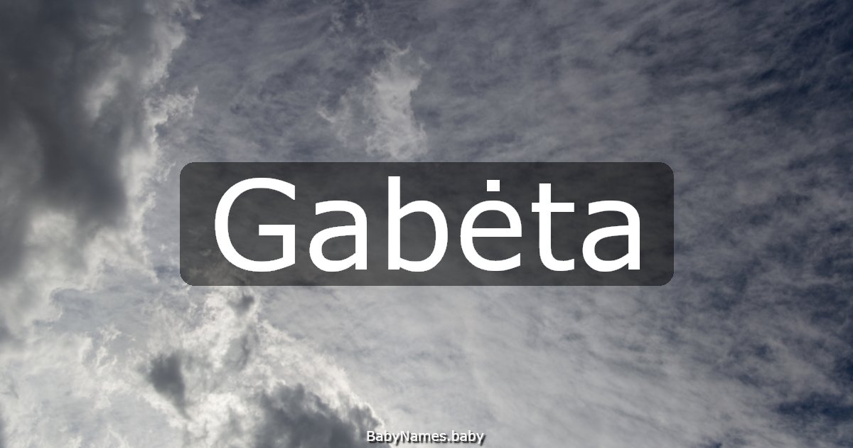 Gabėta