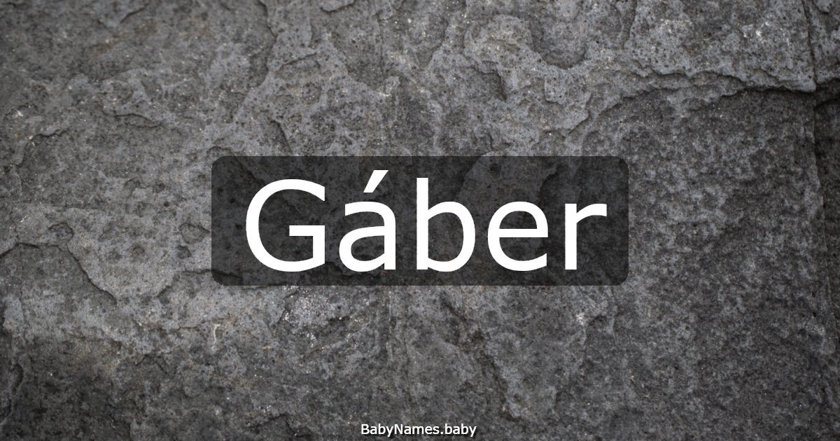 Gáber