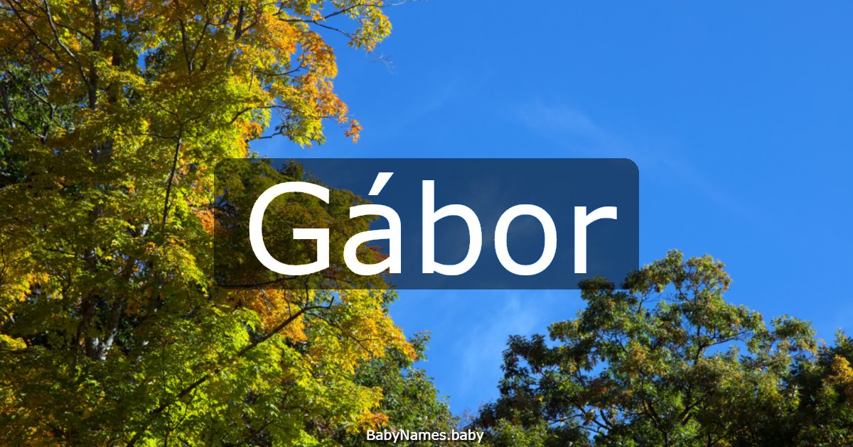 Gábor