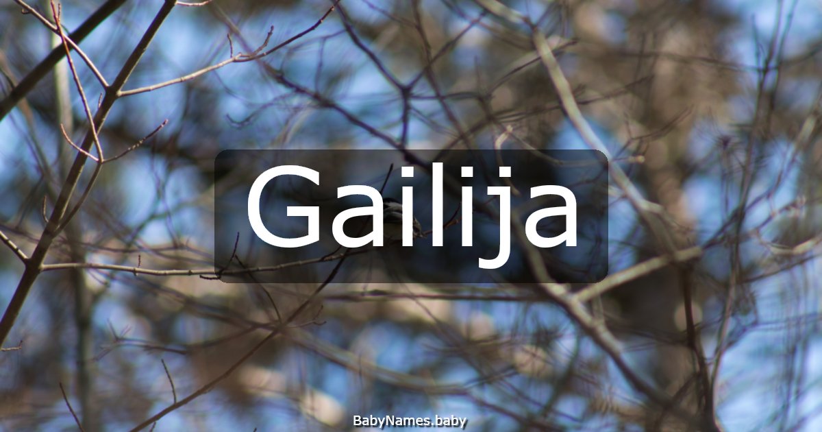 Gailija