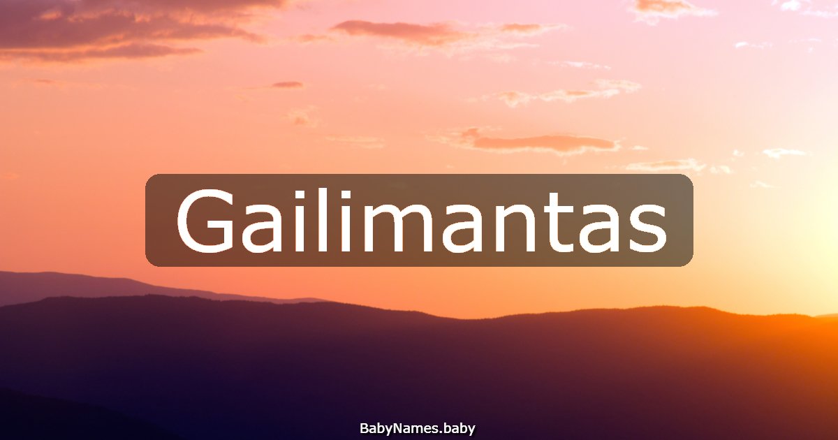 Gailimantas