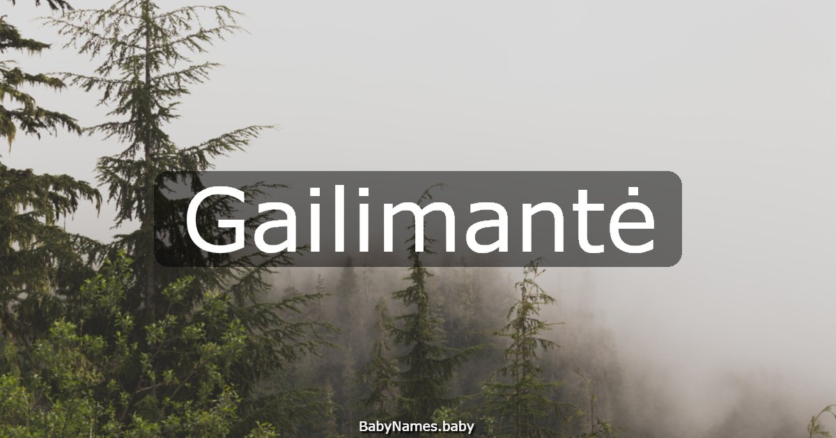 Gailimantė