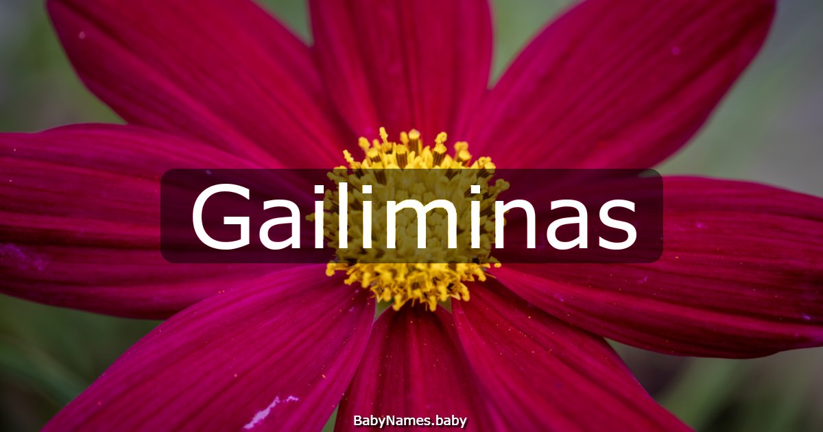 Gailiminas