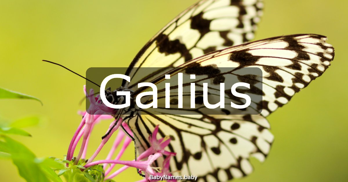 Gailius
