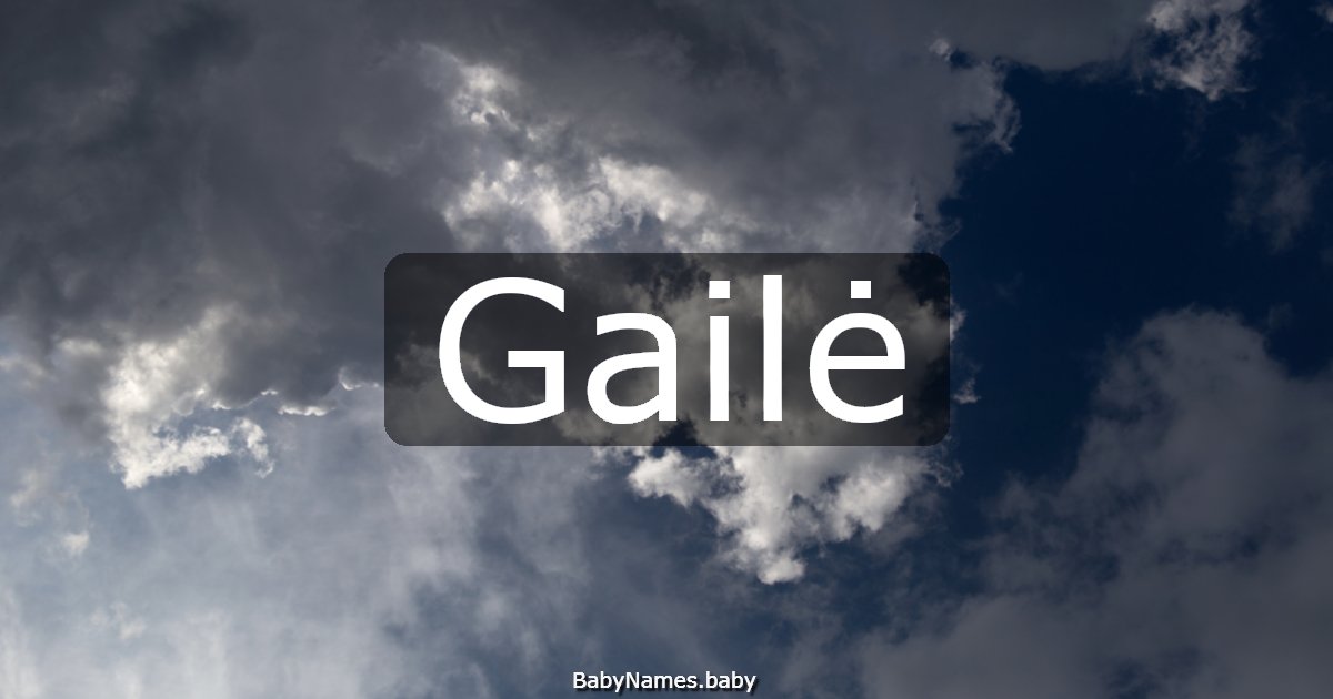 Gailė
