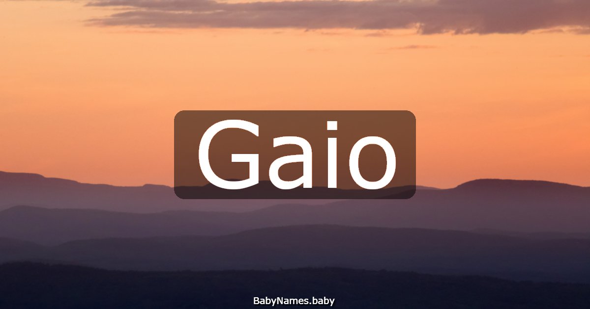 Gaio