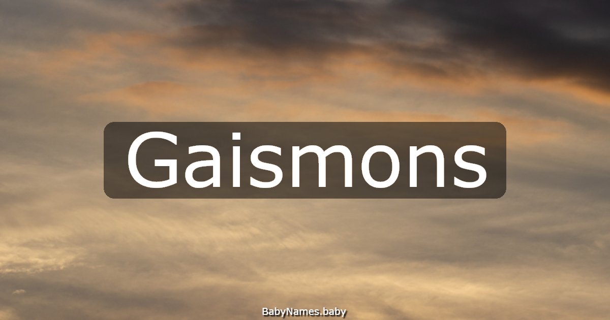 Gaismons