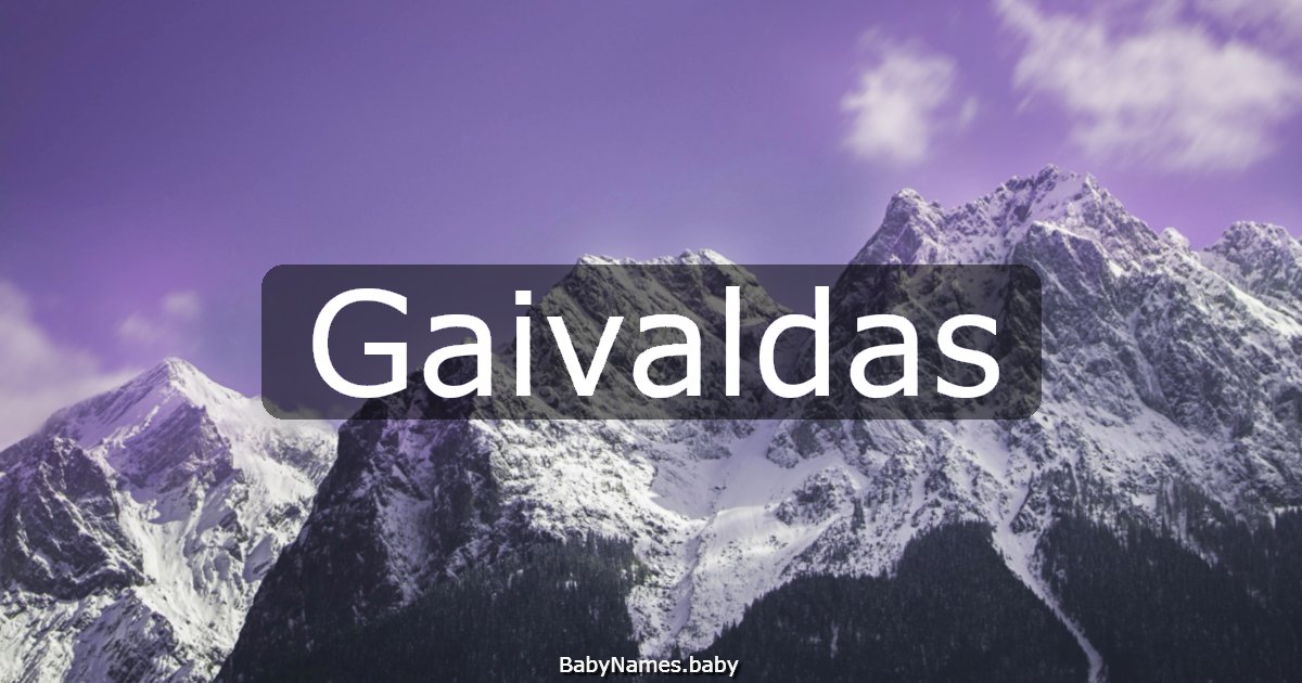 Gaivaldas